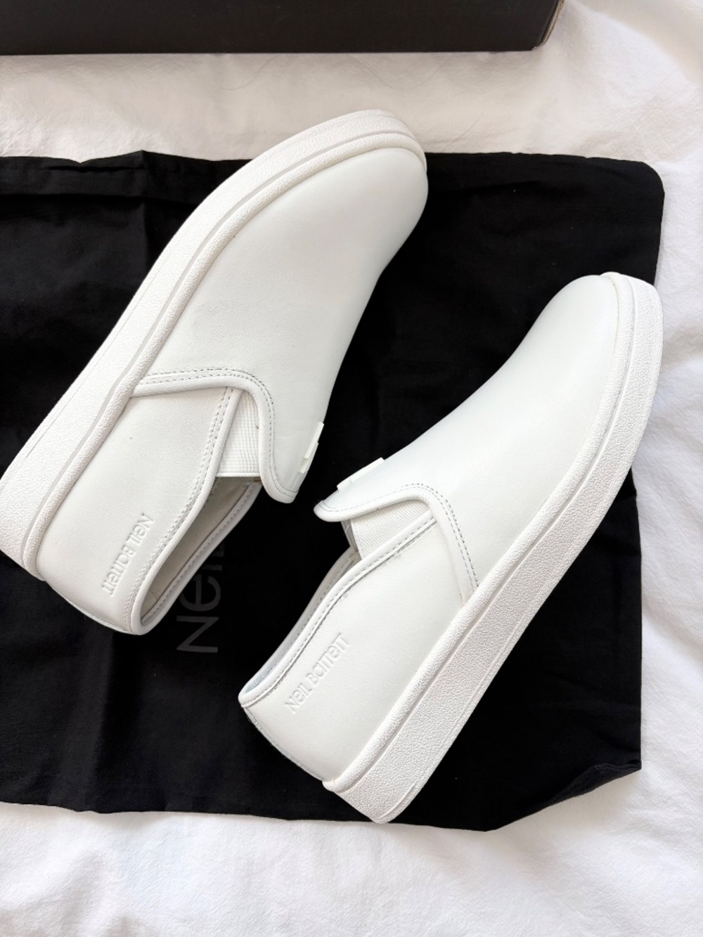 Neil Barrett slip ons with logo